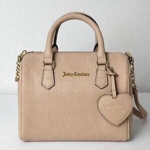 Juicy Couture NWT Cafe Cream Bestsellers Fame Satchel Crossbody Bag